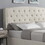 Astral 3-Piece Upholstered Bedroom Set, Tufted Wingback Bed with Two White Nightstands T2574S00168