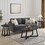 T2574S00357 Black+MDF-Rubber Wood+Primary Living Space+Contemporary+Rubberwood