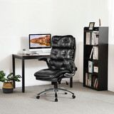 Office Chair Home Desk Chair with Flip-Up Armrests, 360° Swivel Wheels, Adjustable Height T2586P189532