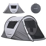 2 Person White + Brown Pop Up Camping Tent T2602P171174