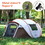 4-6 Persons White + Brown Pop-Up Boat Tent