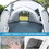 4-6 Persons White + Gray Pop-Up Boat Tent