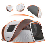 4-6 Persons White + Orange Pop-Up Boat Tent