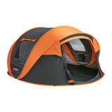 5-8 Person Black + Orange Pop-Up Camping Boat Tent
