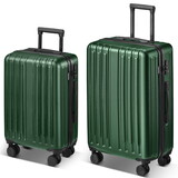 2-Piece Luggage Set with 360°Spinner Wheels Suitcases with Hard-sided Lightweight ABS Material