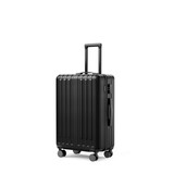 20-inch checked luggage with 360°Spinner Wheels Suitcases with Hard-sided Lightweight ABS Material