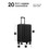 20-inch checked luggage with 360&#176;Spinner Wheels Suitcases with Hard-sided Lightweight ABS Material