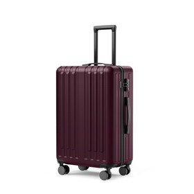 24-inch checked luggage with 360&#176;Spinner Wheels Suitcases with Hard-sided Lightweight ABS Material