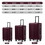 24-inch checked luggage with 360&#176;Spinner Wheels Suitcases with Hard-sided Lightweight ABS Material