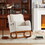 T2694P189770 Beige+Wood+Fabric+Rectangular+Rocking Chairs+Solid Back