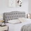 T2694P189921 Grey+Fabric+Metal+Full+Bedroom+Bed Frame