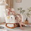 T2694P194190 White Teddy+Wood+Fabric+Rectangular+Rocking Chairs+Solid Back