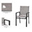 2PC Patio Dining Chairs, Metal Frame with Textilene Fabrics T2872P197656