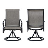Patio Dining Swivel Rocker Chairs Set of 2, Textilene High Back 360 Swivel Chairs for Dining Room Outdoor Porch Deck T2872P199852