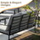 Patio Conversation 6 Pieces Sofa Set, Outdoor 3-Seater Couch with Coffee Table, Patio Chairs with Ottomans, Metal Furniture for Porch Balcony Backyard T2872S00002