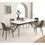 T2879S00006 Matte White+Sintered Stone+Seats 6+Dining Room+Rectangular