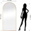 Dolonm 71x28 inch Arch Full Length Mirror, Modern Design Standing Floor Mirror, Full Body Mirror for Living Room, Bedroom, Bathroom, Cloakroom, Hallway, Gold(Aluminum Alloy Frame) T2956P212053