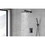 Male NPT Bathtub Shower Faucet Set, Waterfall Tub Faucet with 12-inch Matte Black Rain Shower Head System T3177P277451