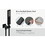 Male NPT Waterfall Tub and Shower Faucet Set, Suntisbo 10-inch Matte Black Rain Shower System T3177P277543