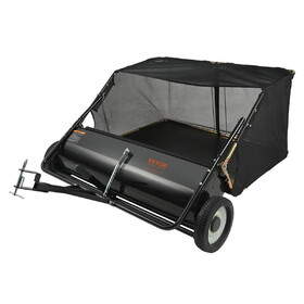 Lawn Sweeper Tow Behind Leaf Yard Collector 42.5" 25 Cu. ft. Adjustable T3342P298302