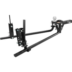 VEVOR Weight Distribution Hitch, 1,500 lbs Weight Distributing Hitches Kit with Sway Control for Trailer, 2-in Solid Steel Shank, 2-5/16 in Alloy Steel Ball, Powder Coated Load Leveling Hitch, Black