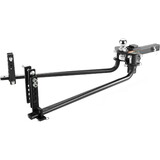 VEVOR Weight Distribution Hitch, 1,000 lbs Weight Distributing Hitches Kit with Sway Control for Trailer, 2-in Solid Steel Shank, 2-5/16 in Alloy Steel Ball, Powder Coated Load Leveling Hitch, Black