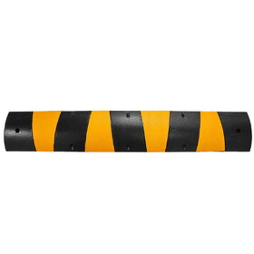 VEVOR 2pcs 6 Feet Rubber Driveway Modular Heavy Duty Speed 72.4 x 12 x 2.4 inch Cable Protector Ramp for Garage Gravel Roads asphalt Concrete, 2Pack-6ft-Speed Bump T3342P309887