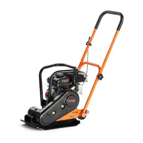 VEVOR Plate Compactor, 2.8 HP 78.5CC Gas Engine 5,250 VPM, 1,920 lbs Force Vibratory Compaction Tamper with 18.7 x 11.8 inch Plate for Walkways, Patios, asphalts, Paver Landscaping