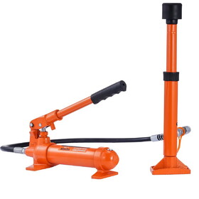 VEVOR 4 Ton/8800 LBS Porta Power, Portable Hydraulic Ram with 3.9 ft/1.2 m Oil Hose, Auto Body Frame Repair Kit with Storage Case for Car Repair, Truck, Farm T3342P311714