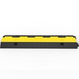 Rubber Cable Protectors Heavy Duty Wire Hose Cord Protective Cover Ramps Floor Driveway Speed Bump, 3 Pack 2 Channel 11000lbs T3342P360015