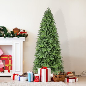 6FT Christmas Tree with 1032 PE+PVC Tips - Full-Bodied Holiday Tree with Hinged Branches, Easy assembly, Stable Metal Stand, Classic Green Xmas Decoration T3637P339160