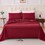 Wine red four-piece suit Q T3656P377819