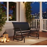 Double Seat Glider Outdoor Glider Bench, Patio Double Swing Rocking Chair T3971P383635