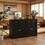 Kitchen Storage Sideboard with Barn Style Doors, Drawers Buffet Cabinet T3971P399157