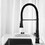 Kitchen Faucet with Pull Down Sprayer TH-4014MB02