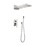Shower System,Waterfall Rainfall Shower Head with Handheld, Shower Faucet Set for Bathroom Wall Mounted TH-78110-NS