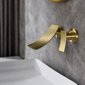 Wall Mount Widespread Bathroom Faucet Th-9008Lsj