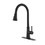 Single Handle High Arc Pull Out Kitchen Faucet,Single Level Stainless Steel Kitchen Sink Faucets with Pull Down Sprayer TH-9705MB-8