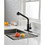 Matte Black Kitchen Faucets with Pull Down Sprayer, Single Handle Kitchen Sink Faucet with Pull Out Sprayer TH4006-MB