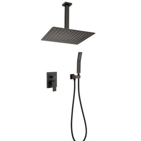 Ceiling Mounted Shower System Combo Set with Handheld and 10"Shower Head Th6006-10Orb