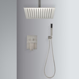 Ceiling Mounted Shower System Combo Set with Handheld and 16