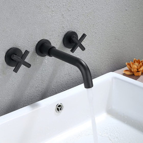 Bathroom Faucet Wall Mounted Bathroom Sink Faucet TH8008MB