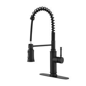 Kitchen Faucets Commercial Single Handle Single Lever Pull Down Sprayer Spring Kitchen Sink Faucet Th94026Mb02-8