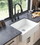 24"L x 19" W Farmhouse/Apron Front White Kitchen Sink THDL01-620
