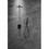 Trustmade 10 inches Ceiling Mount Pressure-Balanced Shower System, Bathroom Luxury Rain Mixer Shower Combo Set, Matte Black TMSF10LYJ-2W04MB