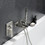 TrustMade Pressure-Balance Waterfall Single Handle Wall Mount Tub Faucet with Hand Shower, Brushed Nickel - 2W01 TMWMTFLYJ-2W01BN
