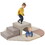 Soft Climb and Crawl Foam Playset 9 in 1, Safe Soft Foam Nugget Block for Infants, Preschools, Toddlers, Kids Crawling and Climbing Indoor Active Play Structure