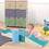Colorful Soft Climb and Crawl Foam Playset 6 in 1, Soft Play Equipment Climb and Crawl Playground for Kids,Kids Crawling and Climbing Indoor Active Play Structure TX311440AAC