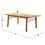 Gloucester Contemporary Patio Wood Dining Table V1919