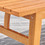 Kapalua Honey Nautical Eucalyptus Wooden Outdoor Sofa Table V1957